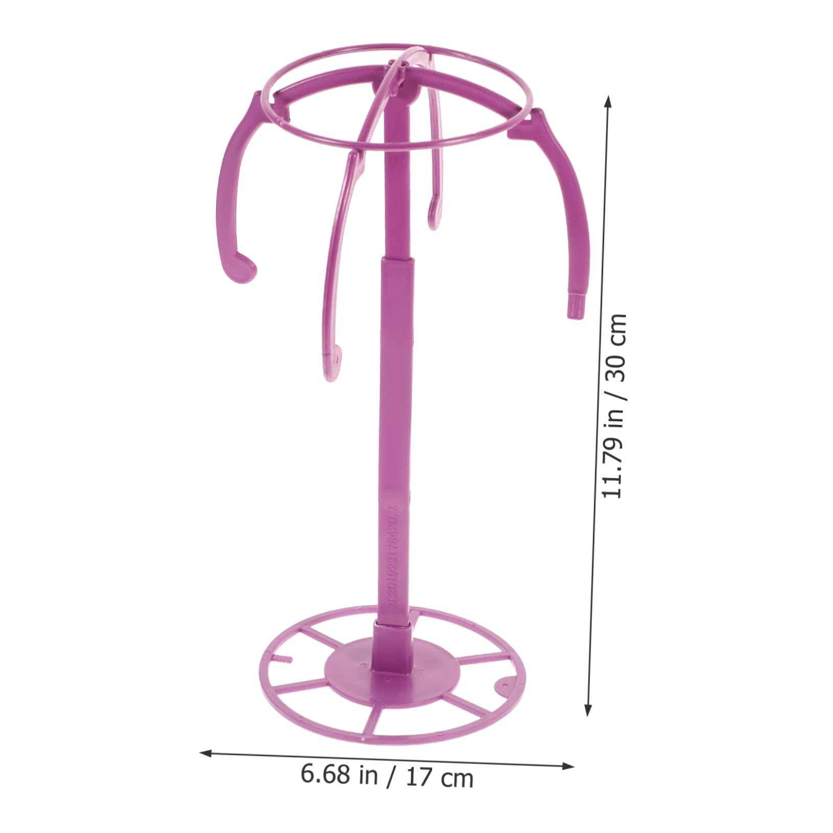 PartyKindom 3Pcs Collapsible Wig Holder and Display Stand for Hats Durable Wig Stand for Wig Styling Travel Friendly Rack for Cosmetology and Hairdressing Students