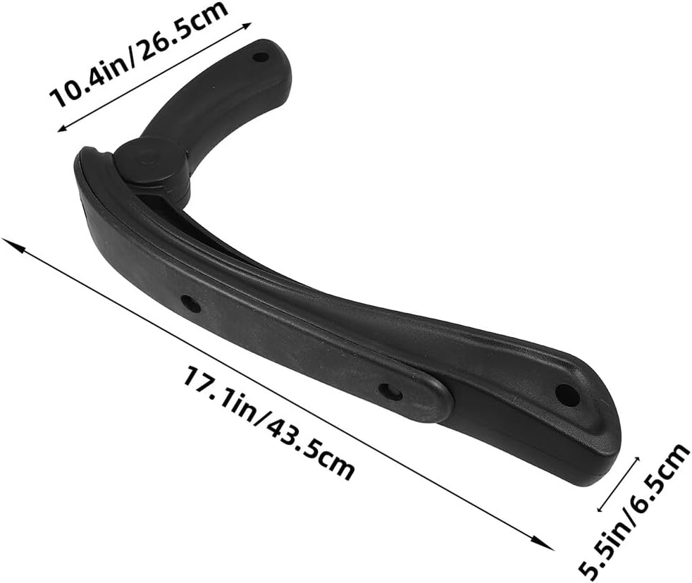 COHEALI Plastic Armrest Replacement for Office and Household Chairs Sturdy Grab Handle for Comfortable Support Suitable for Pregnant Women Elderly and Office Workers Black Extension Arm