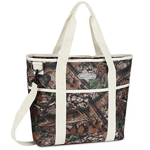 Good Gain Insulated Bag, Cooler Tote Bag with Zipper Gift, Picnic Reusable Canvas