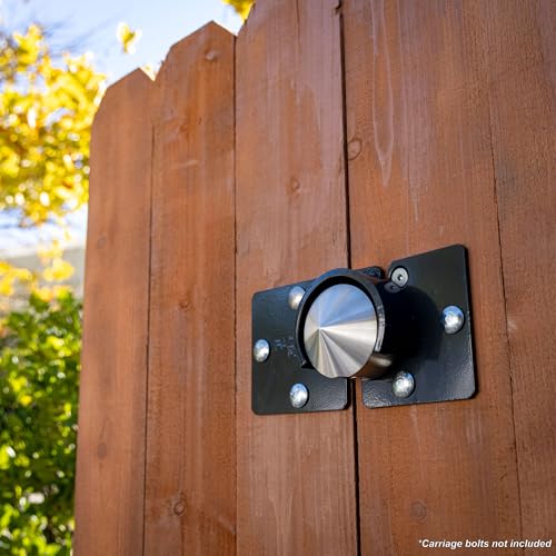 Image of PACLOCK's PL811 Left-Side Hockey Puck Hasp, Padlock & Keys Not Included, Puck-Mountable w /Extra Security Features, No Backplates, Grey PC