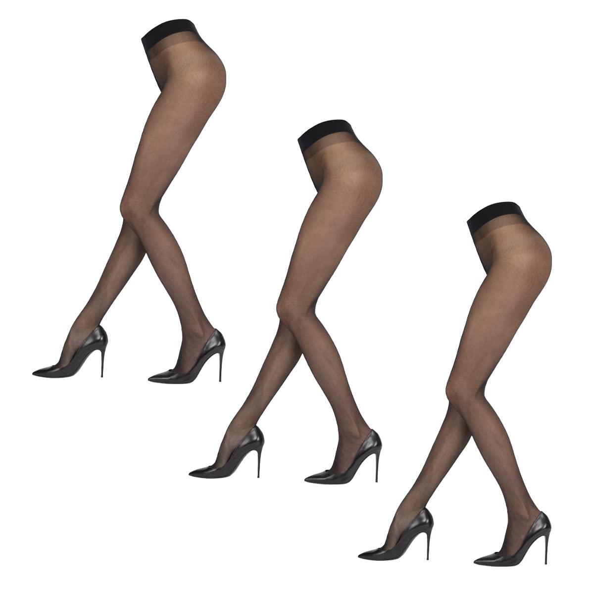 Sarah Borghi Solaris Collant Femme 6 Deniers, Bas pour Femmes en Lycra Extra Comfort avec Gousset en Soie et Couture Plate, Made in Italy