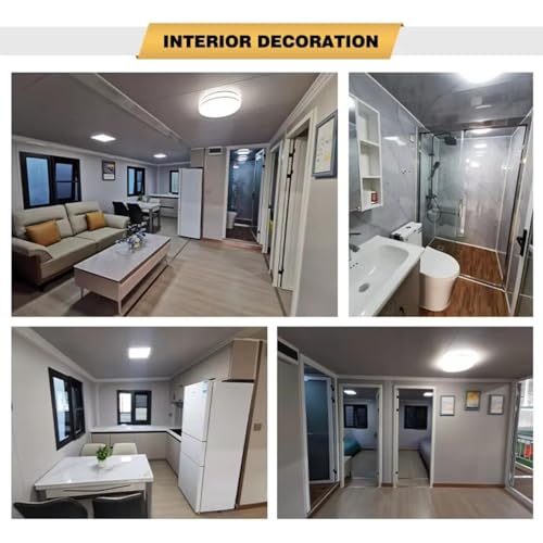 Luxury Prefab Container Houses Expandable Tiny Home Prefabricated House to Live in for Adults 20ft 40ft Modular Foldable House Mobile Home with Full Equipped Bathroom & Kitchen Portable Cabin - Image 5