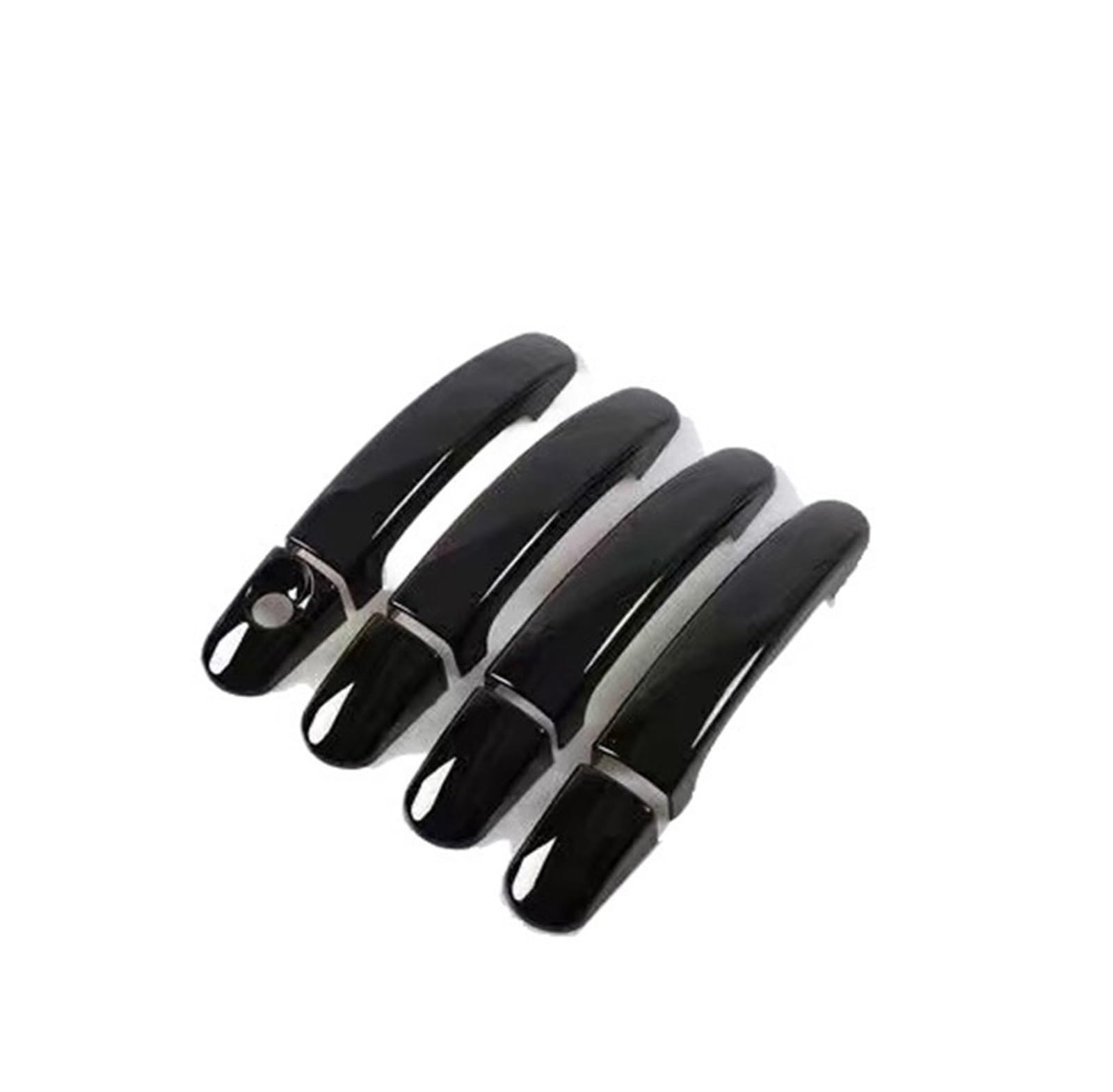 Lzbzhb Metallic Blcak Car Exterior Outsidedoor Handle For Opel For Vauxhall For Mokka X J13 2012~2019 Chrome Car Door Handle Cover Trim Chromium Styling Coration Exterior Parts(Metallic Blcak)