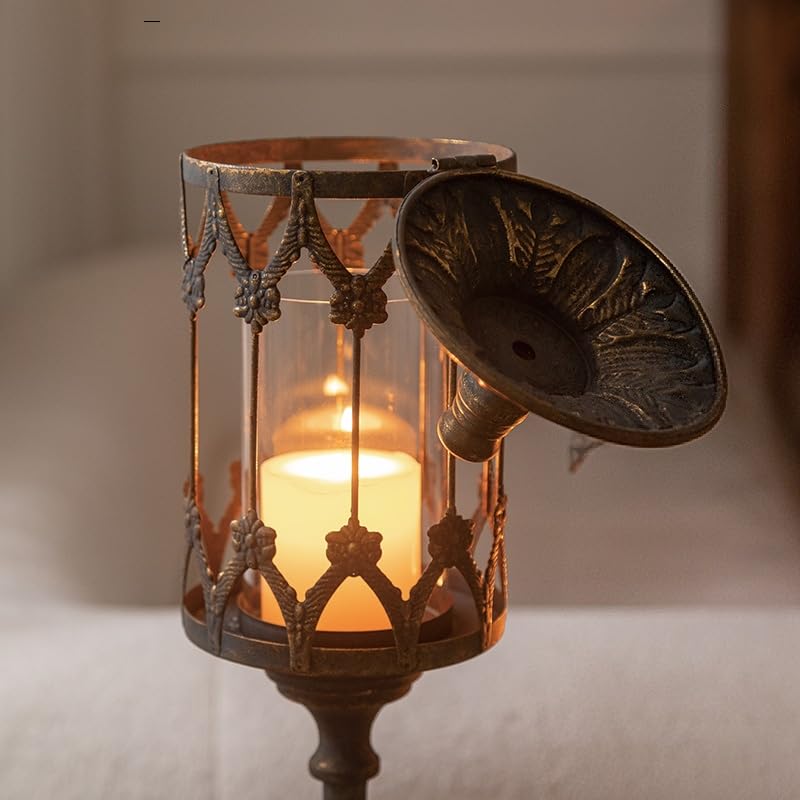 ビンテージ　燭台 Amazon.com: NOONEAU Vintage Floor Candelabra - 37.1