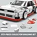 ​MEGA Hot Wheels Collectible Car Building Toy, Audi 90 Quattro IMSA GTO with 973 Pieces and Die-Cast Model, Build & Display Set for Collectors, Red