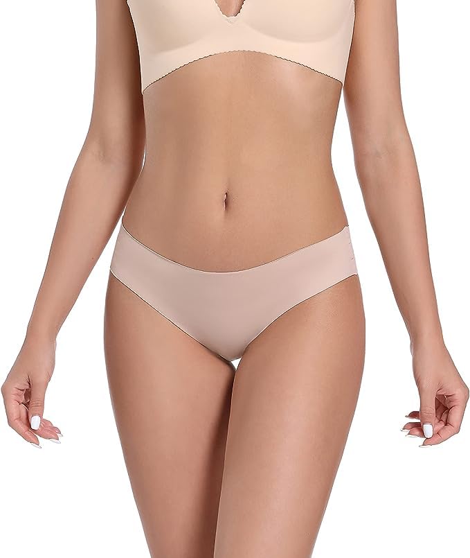 Image of LOURYN KOULYN No-Show Women's Panties: Seamless Underwear for Women, No Panty Lines, Soft, Stretchy Resists Shrinkage & Pilling Pack of 6 (Multi Colored)