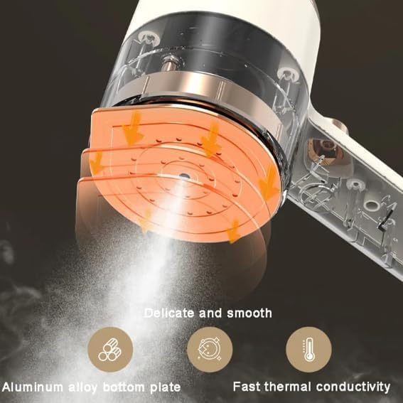 Miniatura 6 de Mini plancha portátil de mano 2024, mini plancha de vapor de viaje, vaporizador de ropa de mano, precalentamiento rápido, planchado en seco a vapor,