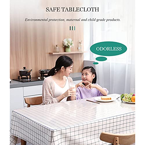 Nappe cristal transparent lavable durable et imperméable pour meuble rectangulaire - 3