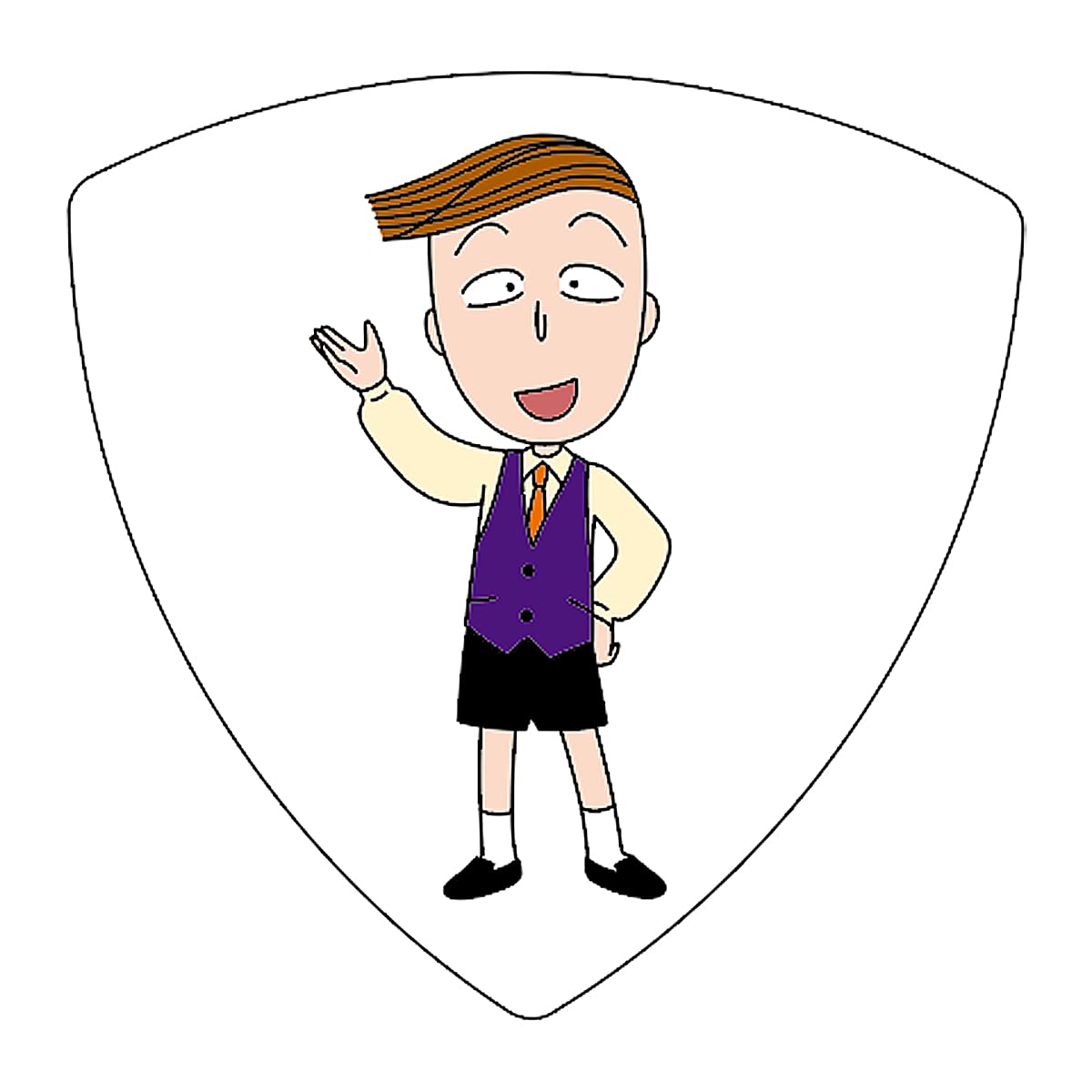 ちびまる子ちゃん　セル画　友達4セット　はなわくん　はまじ　山田くん 野口さん ちびまる子ちゃん 野口さん 缶バッジ まじかる百貨店