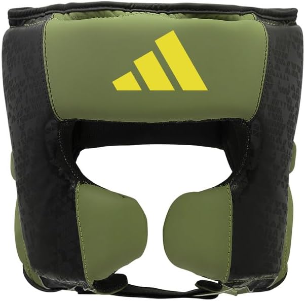 Adidas x Anderson Silva Head Guard - Premium PU Outer Shell, Multi-Density Foam Padding, CE Tested and Approved for Safety, Adjustable Velcro Straps for a