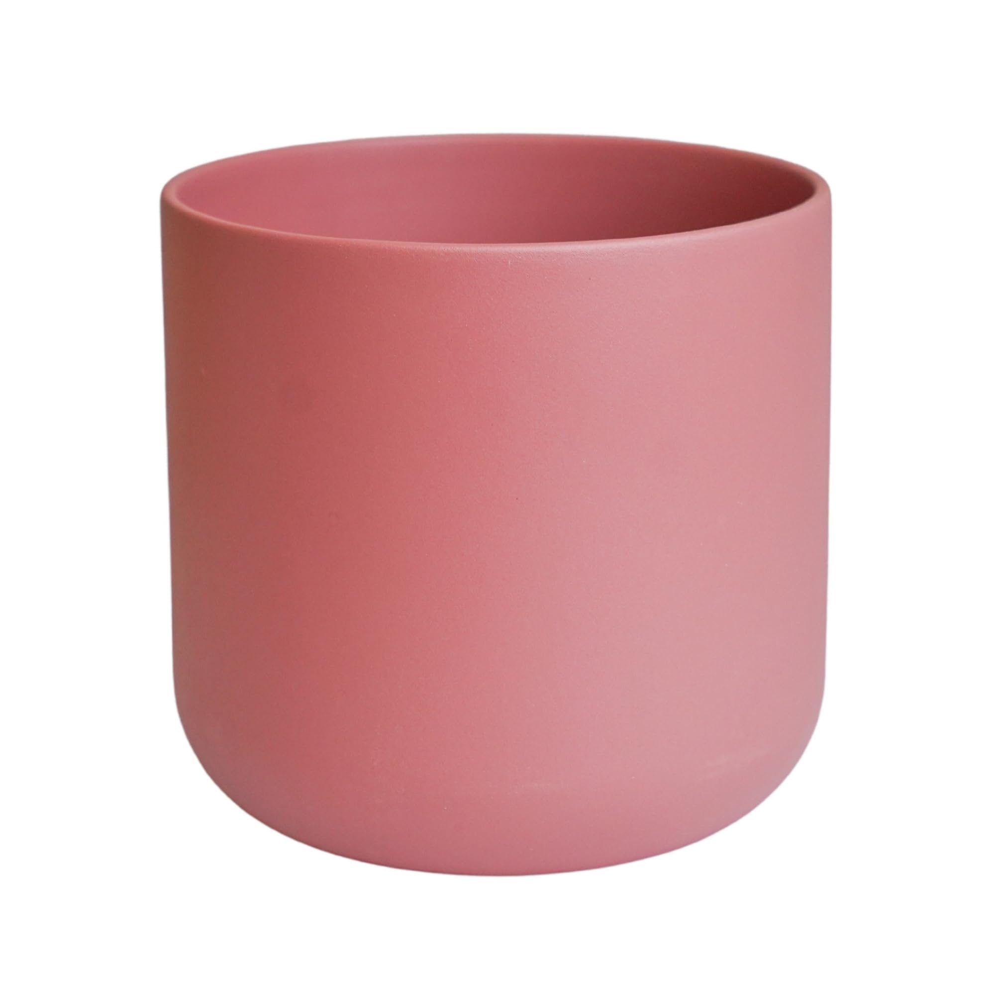 Ivyline Pink Lisbon Blush Rose Planter - Water Resistant - Modern & Decorative Indoor Home House Plant Foliage Flower Pot - 26 X 26Cm
