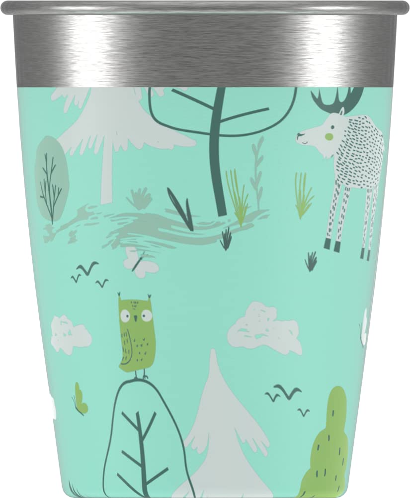 Sigg Set de Gobelets pour Enfant (4 x 0,35 L), Gobelets Réutilisables au Design Coloré pour Filles et Garçons, Verres pour Enfants à Utiliser à la Maison et en Extérieur