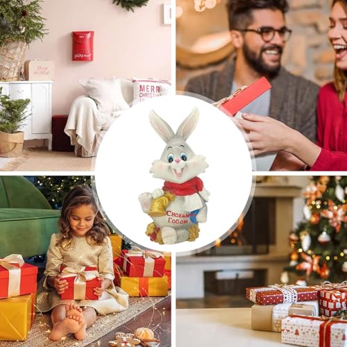 Enfeites de banco de moedas, caixa de dinheiro de Natal, Mealheiro reutilizável Bell Bunny Coin Bank