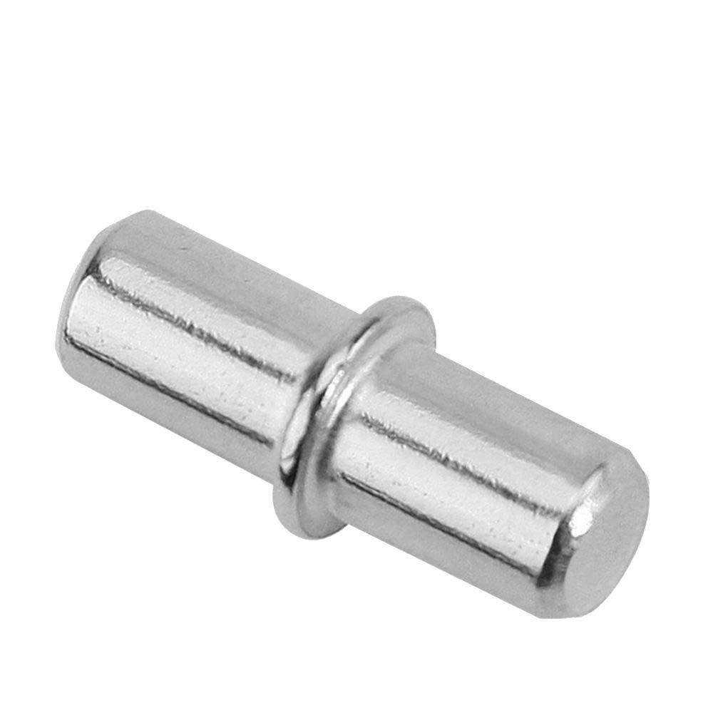 Desunia5mm Divided Cabinet Shelf Support Pegs for Kitchen, Pantry, & Book Case - Polished Nickel - 50 Pack
