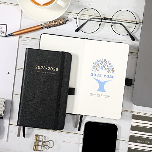 2023-2026 Pocket Planner - Monthly Pocket Planner (36-Month) With 60 Notes Pages, Jul. 2023 - Jun. 2026, 6.2" X 4", 3 Year Monthly Planner With Contacts, Holidays And Pen Holder, Back Pocket With Thick Paper - Black #TOP7