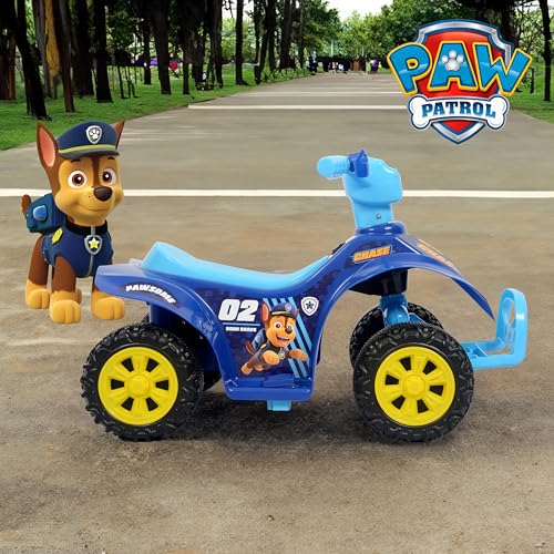 Image of Paw Patrol Chase - 6V Kids Ride-On ATV with Rechargeable Battery and