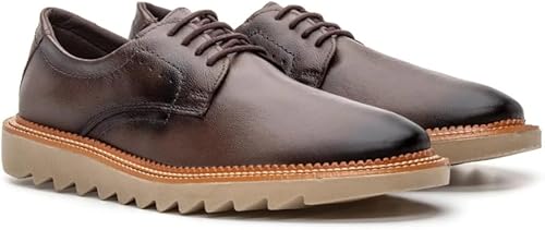 Sapato Oxford Masculino Social Loafer Solado Tratorado Design Moderno