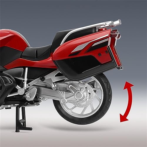Modelo motocicleta BMW R1250 RT 1:12 rojo metal miniatura 4