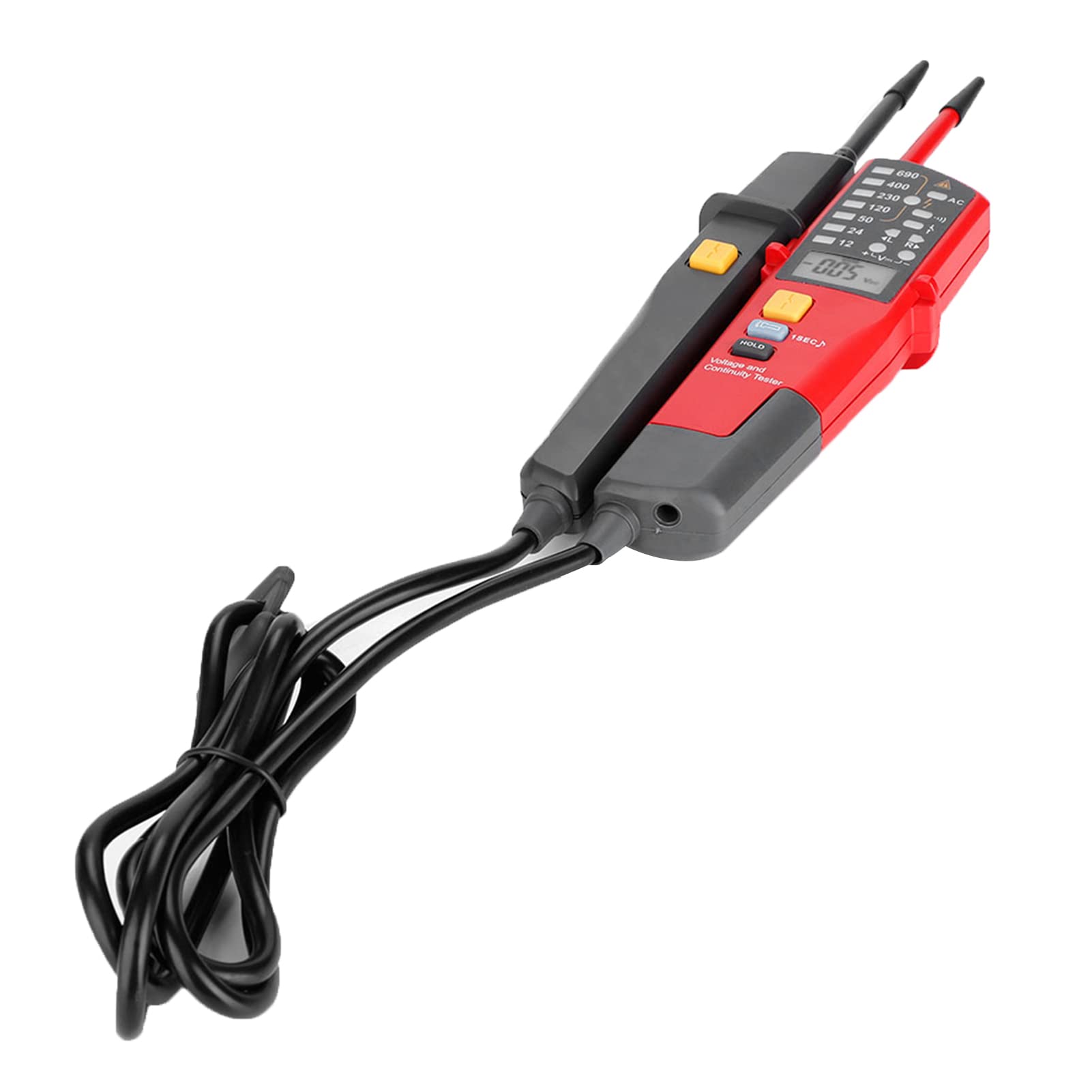 Fafeicy Tester Ciągłości Napięcia UT18C, Automatyczny Pomiar Zakresu, Tester RCD z Wyświetlaczem LCD, dla Elektryków, Zastosowanie AC DC do 690 V
