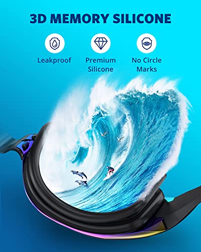 Aegend Swim Goggles, 2 Pack Swimming Goggles No Leaking Adult Men Women Youth #TOP3