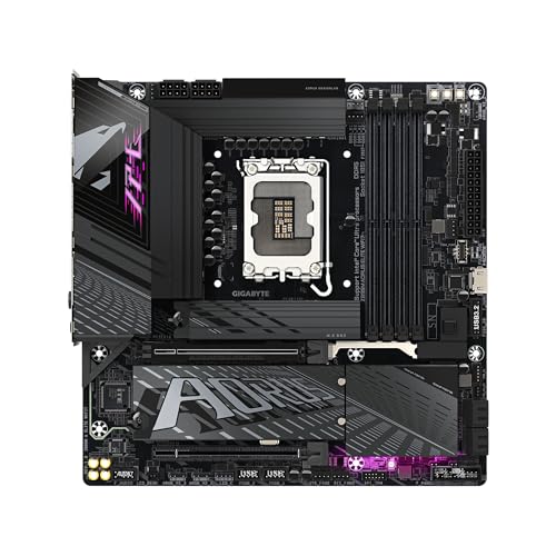 Image of GIGABYTE Z890M AORUS Elite WIFI7 Intel Core Ultra (Series 2) LGA 1851 Motherboard, M-ATX, DDR5, 3X M.2, PCIe 5.0, USB4 Type-C, WIFI7, 2.5GbE LAN, WiFi EZ-Plug, EZ-Latch Plus