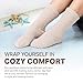 Modern Elegance Comfy Cloud Socks – Ultra-Soft Cozy Fuzzy Socks for Women & Men, Plush Warmth Luxury Fabric for Cold Feet – Ideal for Christmas Gift, Winter & Holiday Season – Cream, Unisex Fit