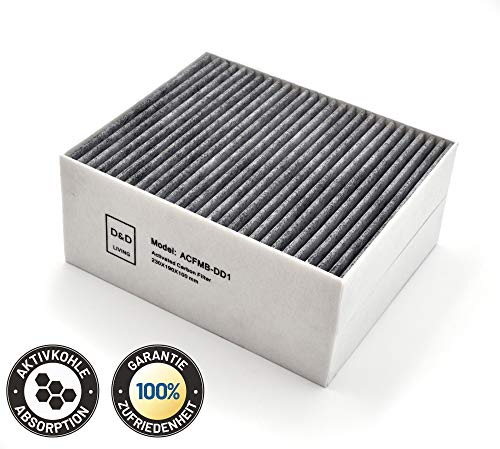 Aktivkohlefilter CleanAir für Dunstabzugshauben von Bosch Siemens Neff 100mm | Hochwertige Ersatz-Filter von D&D Living