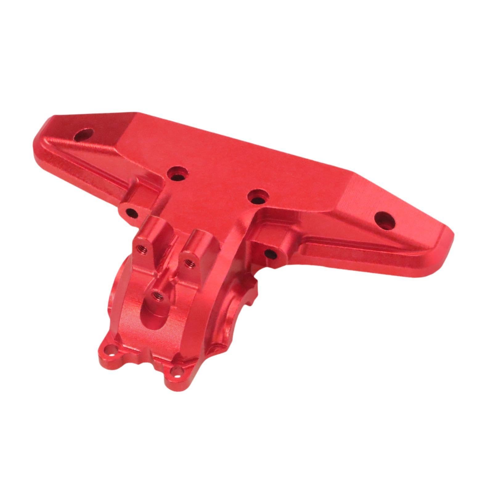 RC Car Copertura Cambio Ingranaggi Rear Pezzo Elemento Sostitutivo Posteriore Compatibile CNC Alluminio Adatta per Auto Radiocomandate, Rosso