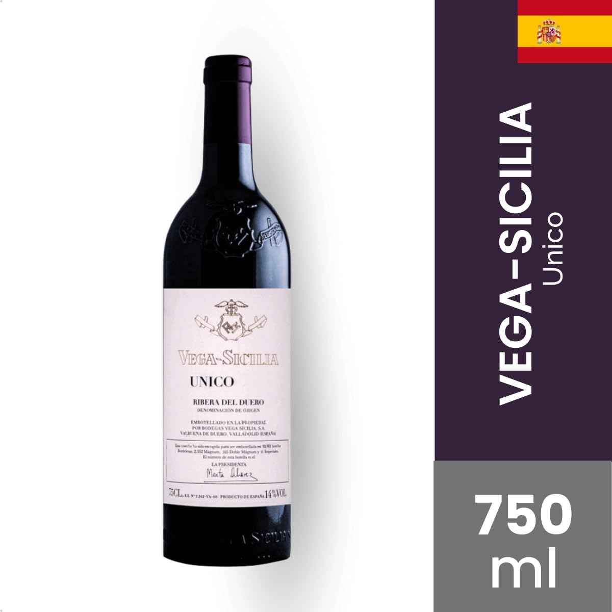 Vinho Tinto Espanhol Vega Sicilia Único | Ícone de Ribera del