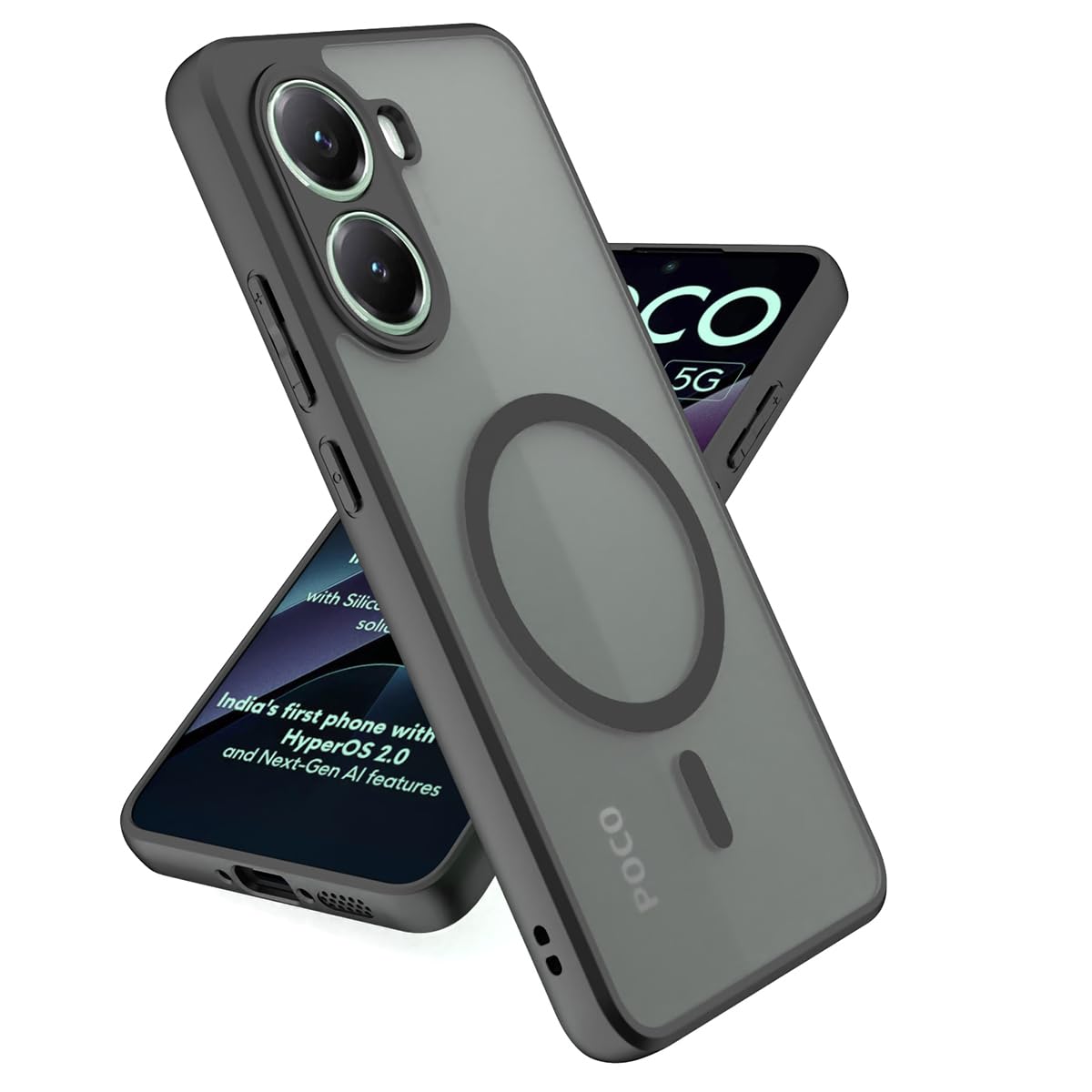 JNERBUYI Protective Case for Xiaomi Poco X7 Pro 5G, Magnetic Cover