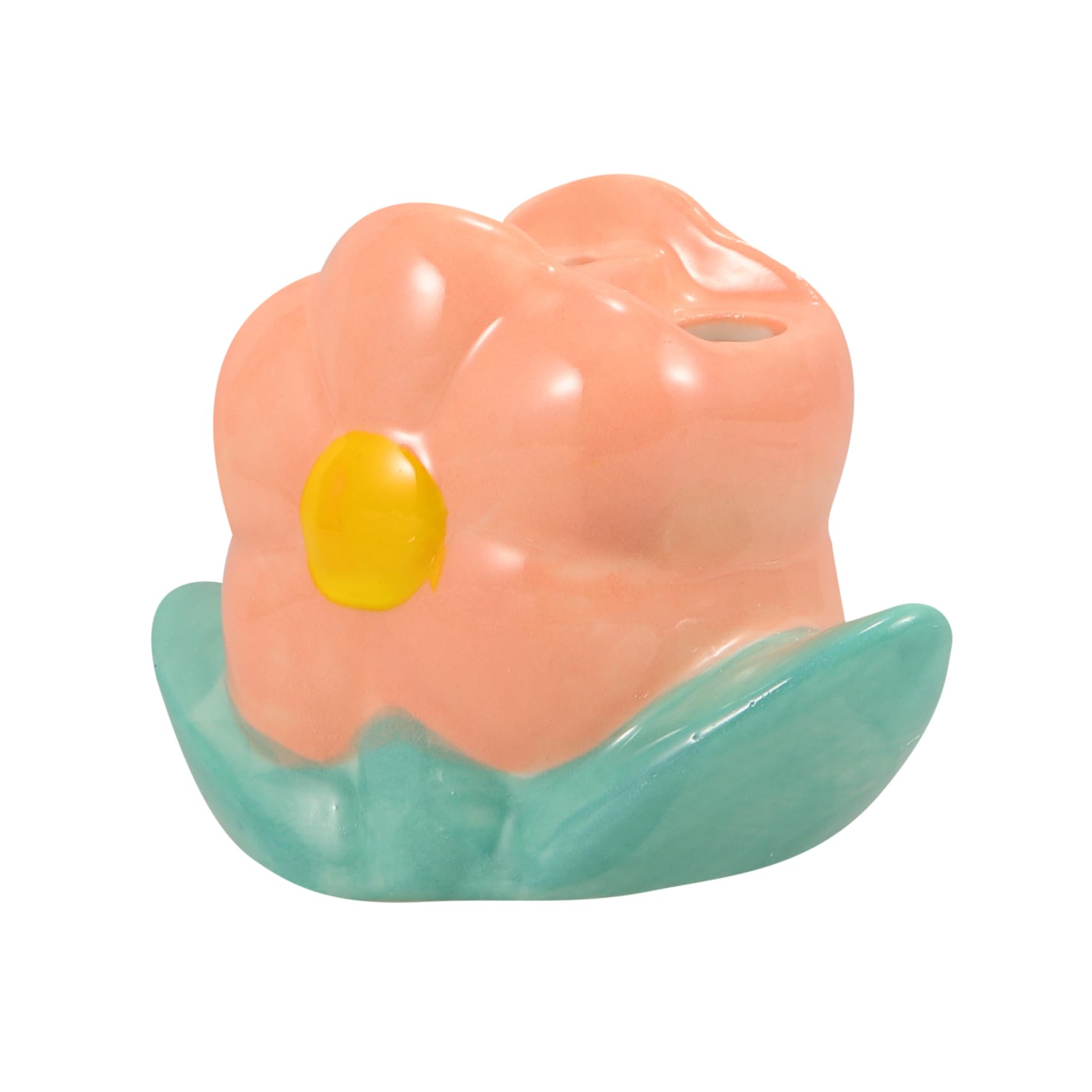 5 Pz Portaspazzolini Contenitore spazzolini accessori bagno bagno portapenne spazzolino spazzolini da denti porta penna Porta spazzolini da banco ceramica rosa Alipis
