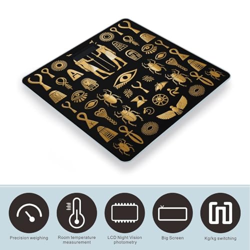Báscula de Baño Digital con Pantalla LCD y Vidrio Templado miniatura 3
