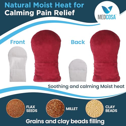 Medcosa Beheizte Wärmehandschuhe | Wärmetherapie bis in die Fingerspitzen | Langlebige wärmende Fäustlinge | Ein Handwärmer gegen Arthritisbeschwerden | Bei Raynaud-Syndrom, Karpaltunnelsyndrom