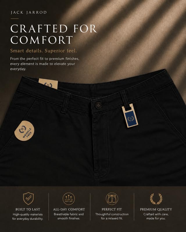 Image of Comfort Fit Shorts for Men & Women | Cotton Stretch Fit | 32-44
