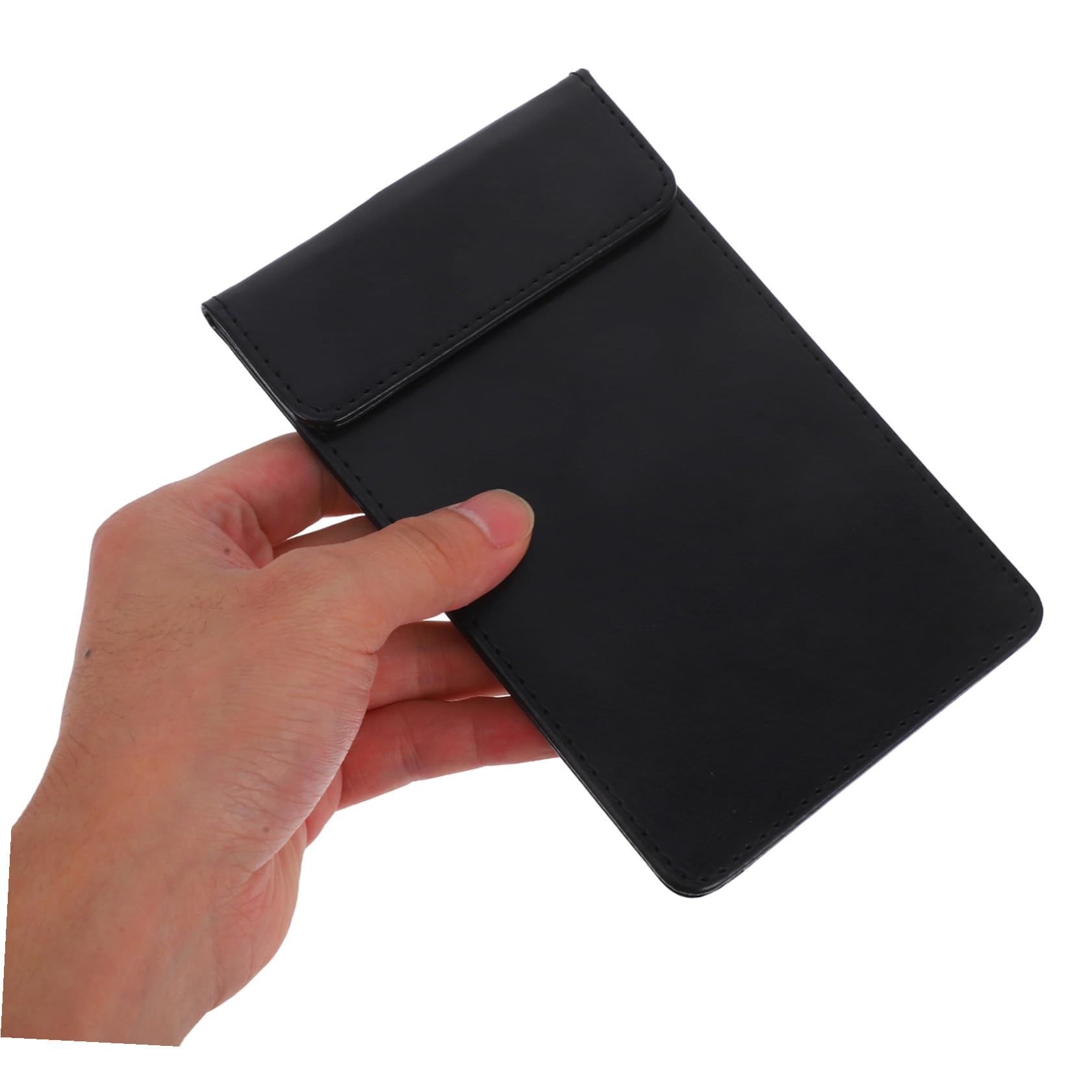 SHINEOFI Porta-Menù Clip per Camerieri Set 5 Pezzi Cartella Portadocumenti Nera 10X16 CM Blocchi per Appunti Portatili Antiscivolo per Ristoranti e Servizio Sala