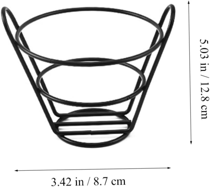 Ciieeo 4pcs Tapered Food Basket Versatile Appetizer Holder for French Fries Fried Snacks More Design for Restaurant Home Tableware Stylish Serving Rack