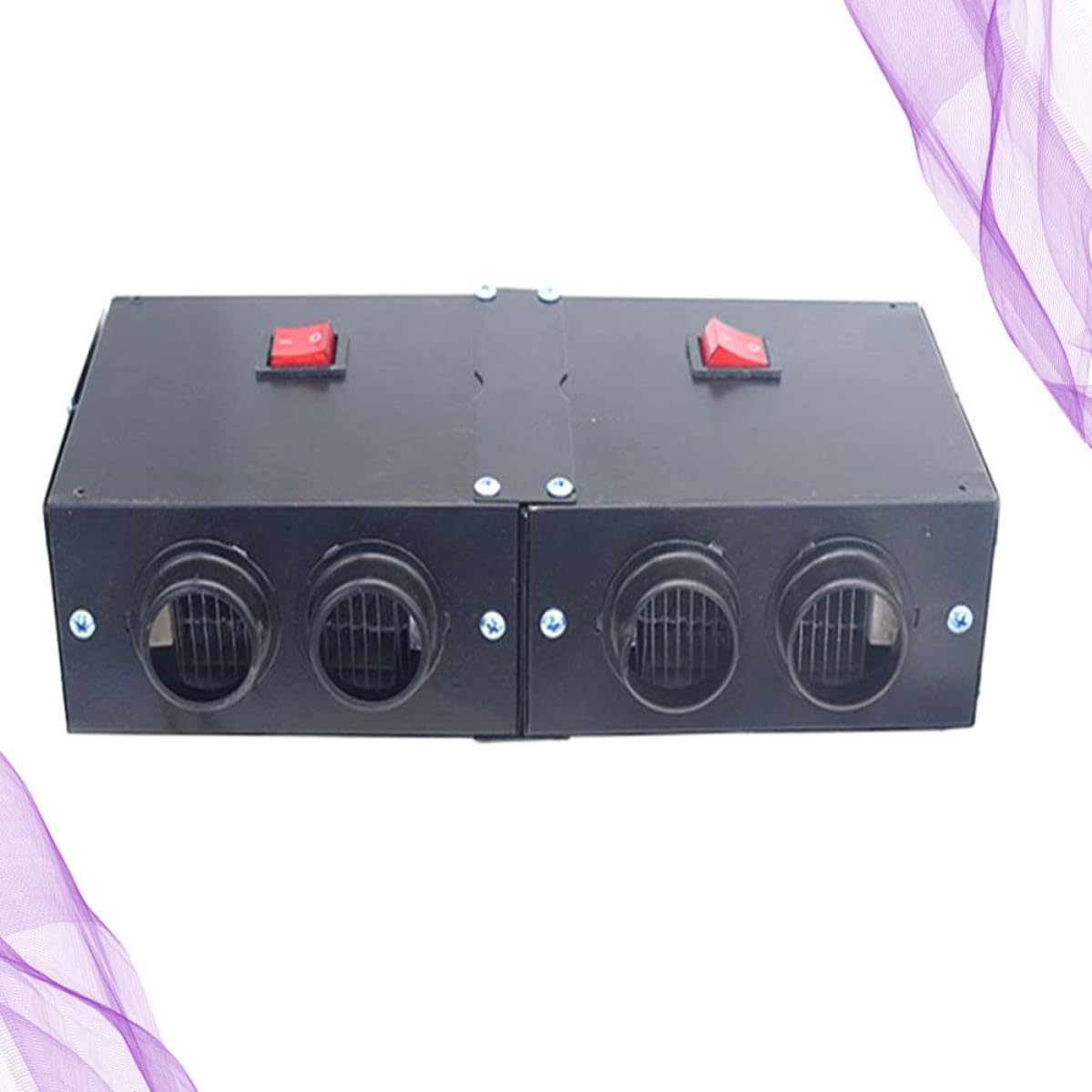 Alipis Desempañador de Coche 4 Agujeros 24v 500w de Hierro para Vehículo