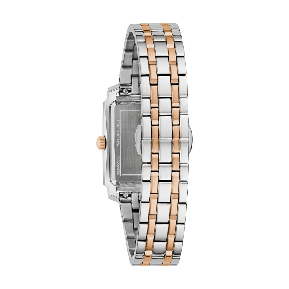 Bulova Orologio Donna Sutton Tank Bianco Silver Rose
