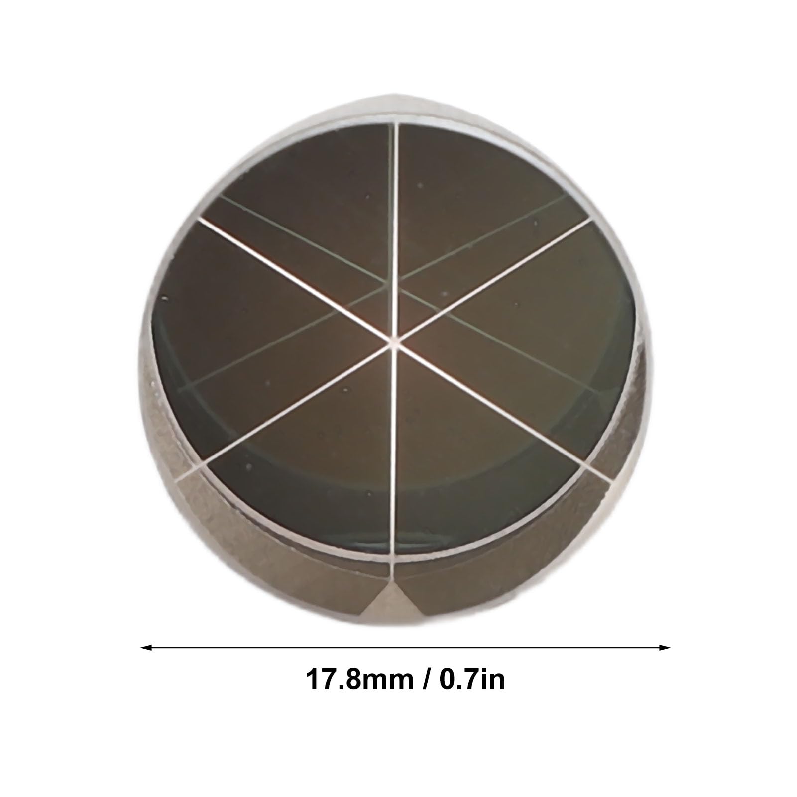 Corner Cube Prism 17.8mm Mini Prism Reflector Silver Plating for Total Station