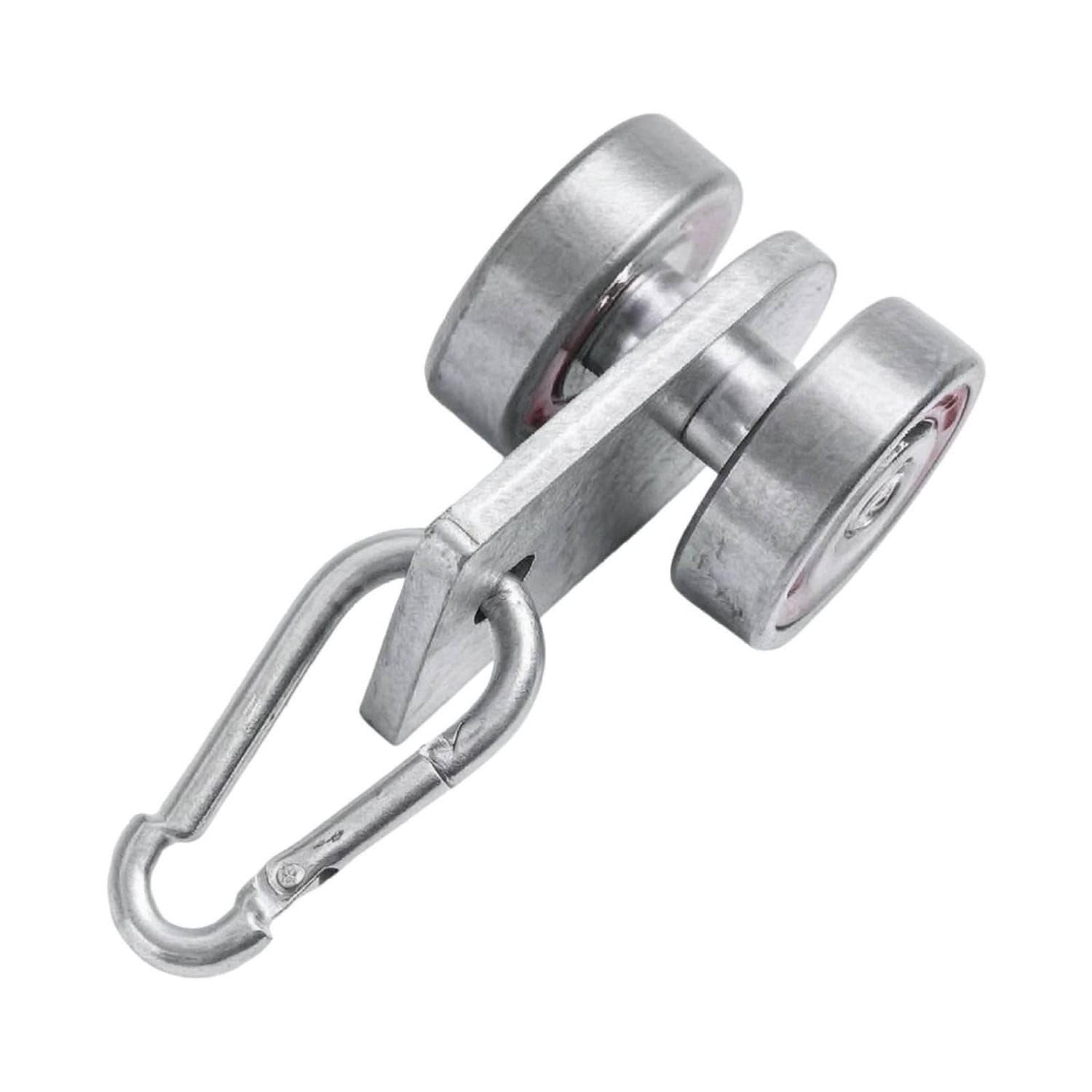 Galvanized C50 Track Roller Trolley Trolley with Bearing Rollers Rustproof Track Roller Wheel Smooth-Rolling for Contractors,Builders Industrial Facilities, Warehouses, C50 2-Wheel Trolley-image-13