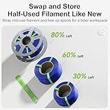 MarsWork Aluminum Reusable Spool for Refill Filament, All-Metal Design with Smooth Precision Bearing, Compatible with Bambu Lab 3D Printers