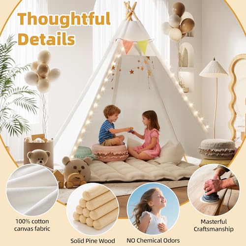 Betterhood 7' Large Teepee Tent