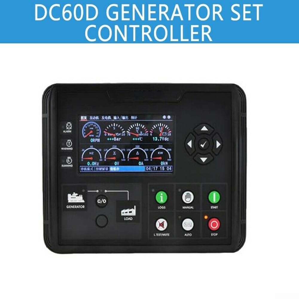 Regolatore del gruppo elettrogeno DC60D, uscite programmabili del relè, regolatore del generatore per diesel/benzina/gas Genset