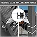 Mindoub 4 Pack Heavy-Duty Sliding Gate Kit, Nylon Cantilever Rollers with H-Shaped Groove, Fits 4