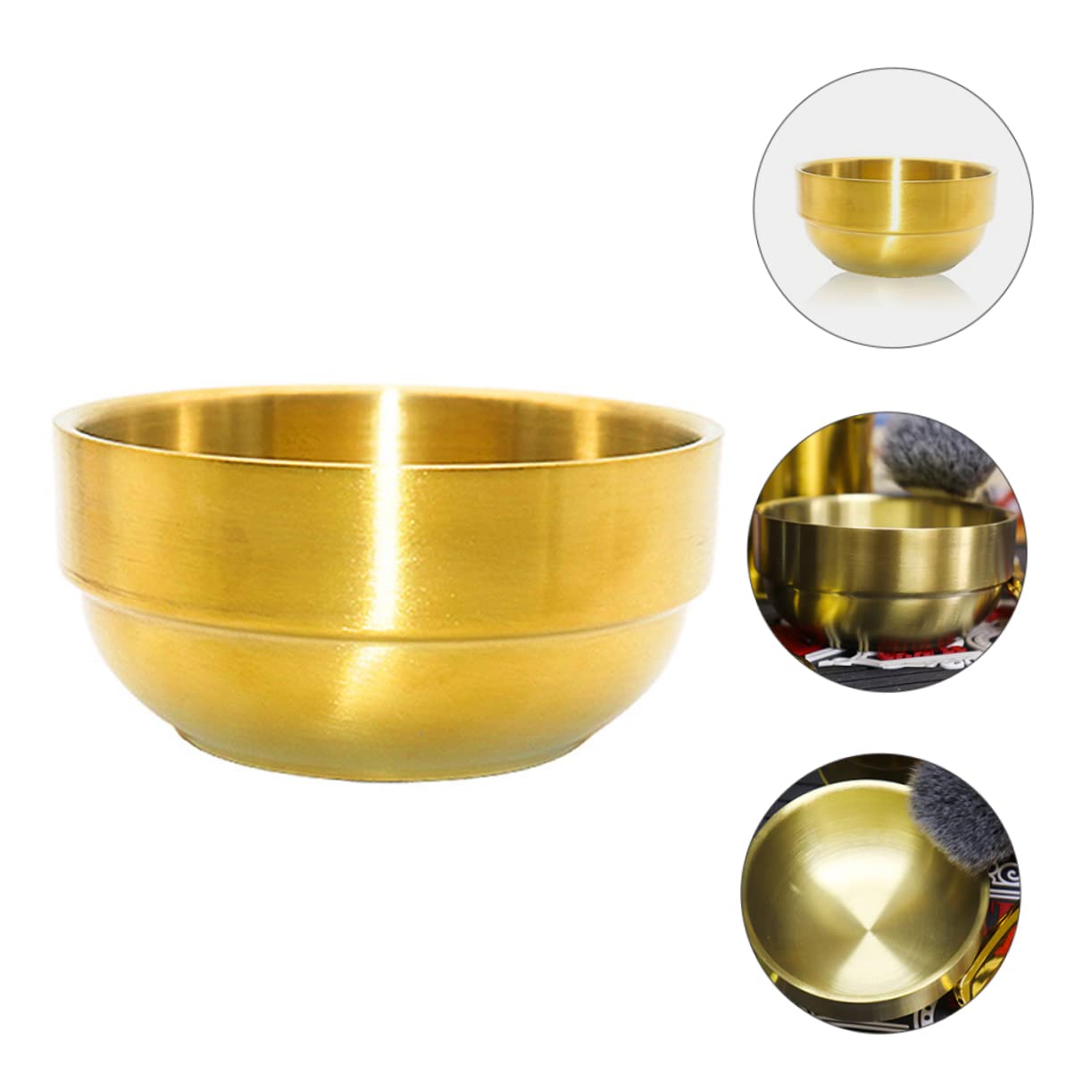 Beavorty 3stücke Rasierschale Aus Edelstahl Für Rasierseife Shaving Bowl Für Cremigen Rasierschaum Für Nassrasur Handlich Und Stabil Perfektes Für Männer An Besonderen Anlässen