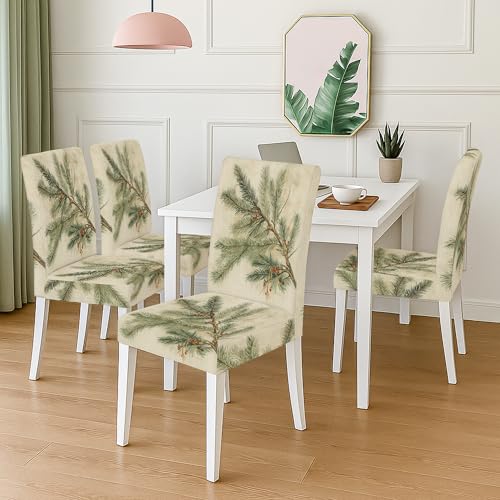 Housses de chaises extensibles lot de 4 pour masquer l'usure