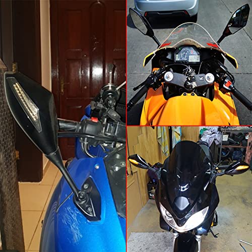 Espejos retrovisores para motocicleta Kawasaki ZX9R y ZX10R en ABS 5