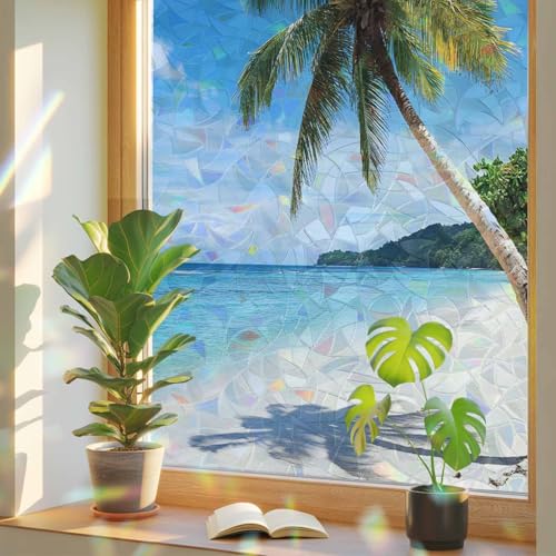 Película de privacidad arcoíris para ventana 17.7''x39.3'' miniatura 1