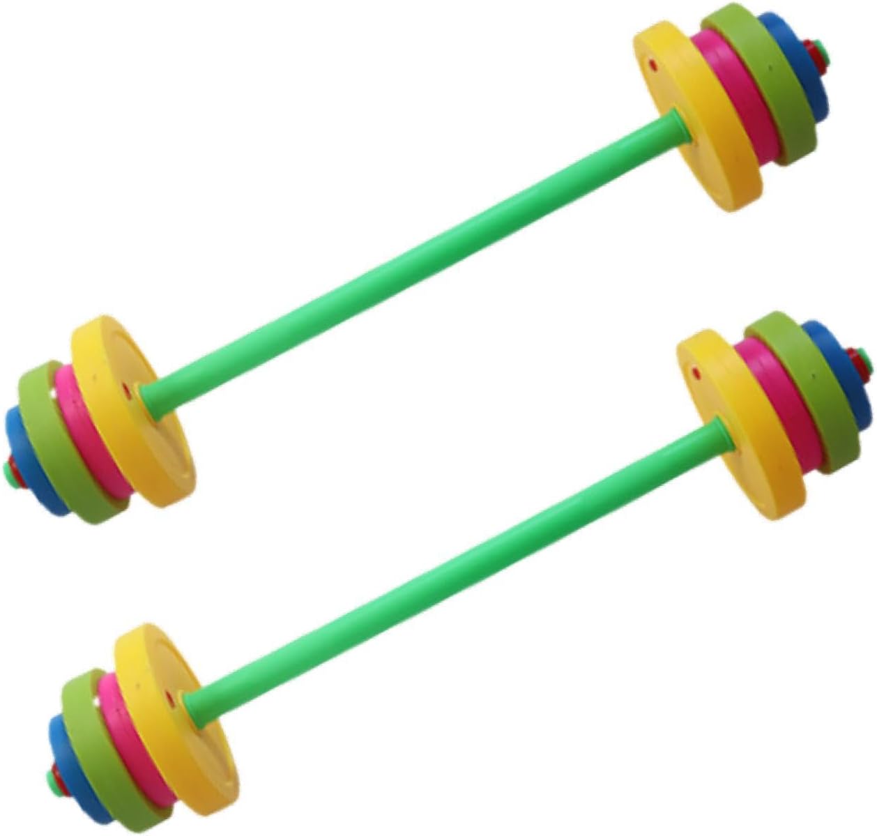 DeeRace 2 個入り 子供用ダンベルおもちゃ エクササイズ玩具 筋力トレーニング 4～7歳向け 多目的フィットネスダンベルトレ