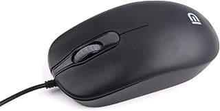 SGIN Computer Mouse, USB Mouse for Laptop, 1600 DPI for Computer, PC, Right or Left Hand Use, Comfortable Click for Office and Home, Silent USB Computer Mouse with Smooth Precise Scrolling, (Black)